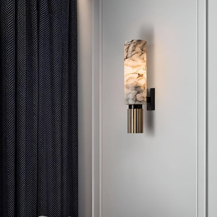Alabaster Marble Wall Light With Gentle Glow For Ambient Lighting