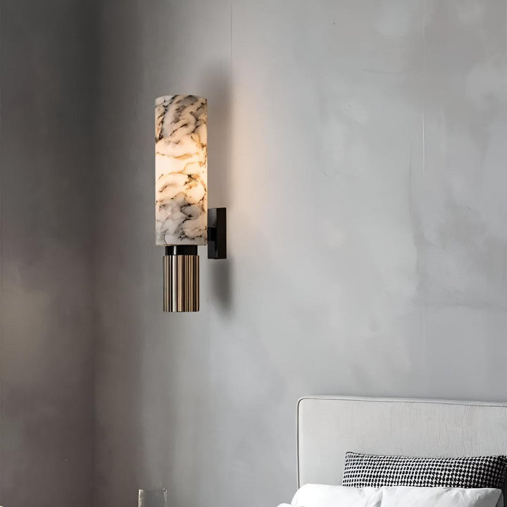 Alabaster Marble Wall Light With Gentle Glow For Ambient Lighting