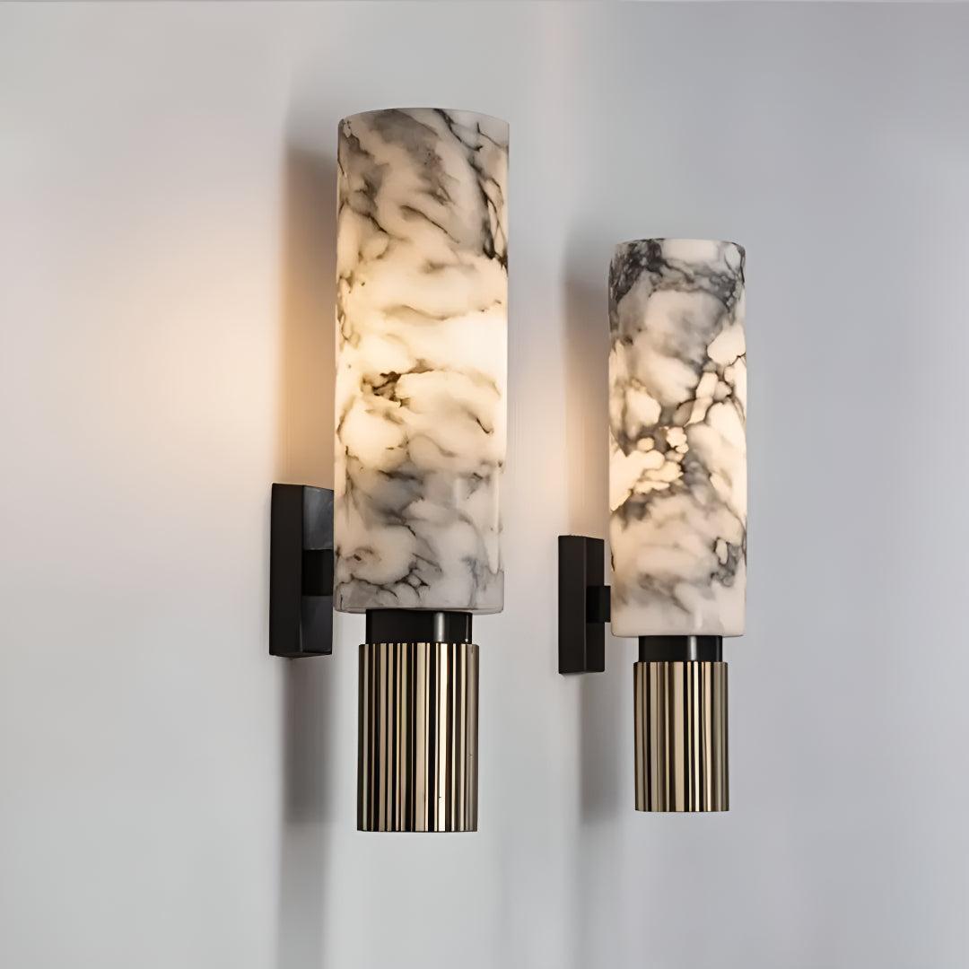 Alabaster Marble Wall Light With Gentle Glow For Ambient Lighting