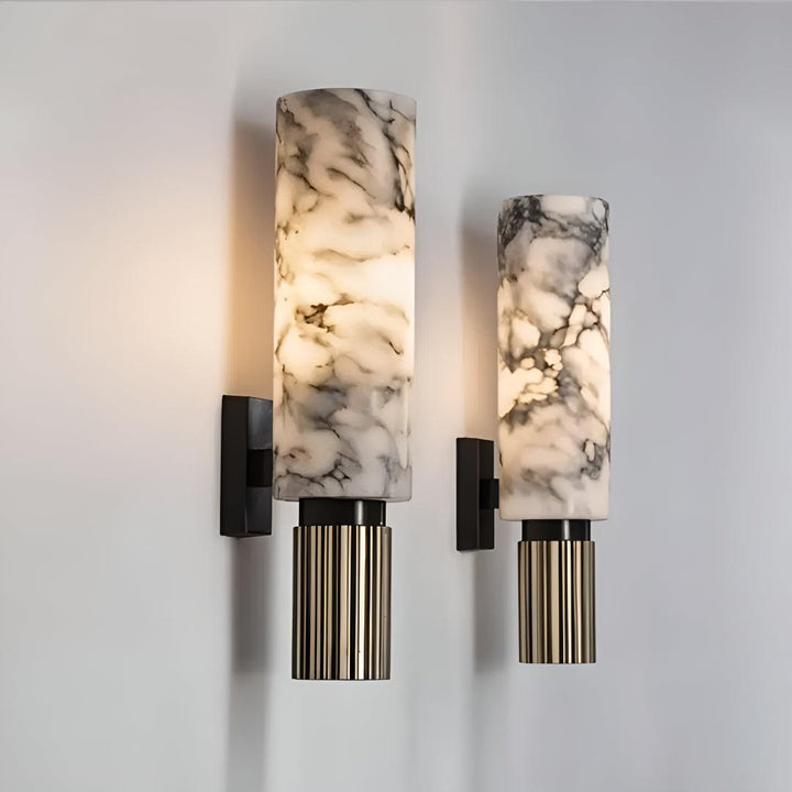 Alabaster Marble Wall Light With Gentle Glow For Ambient Lighting