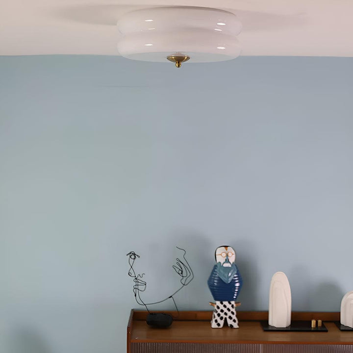 Art Deco Flush Mount Ceiling Light With Vintage Design