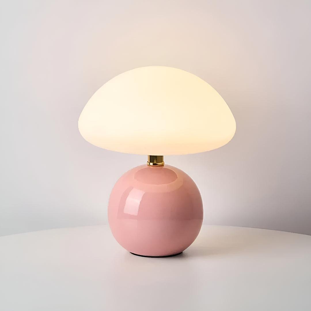Blush Cloud Bedside Table Lamp With Ambient Lighting