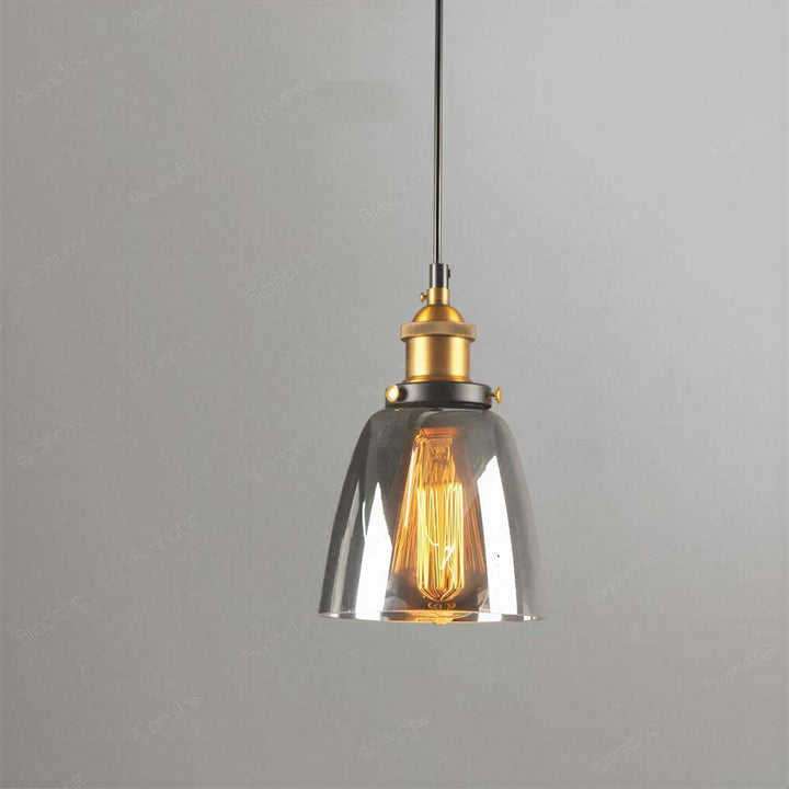 Clear Glass Industrial Pendant Hanging Light