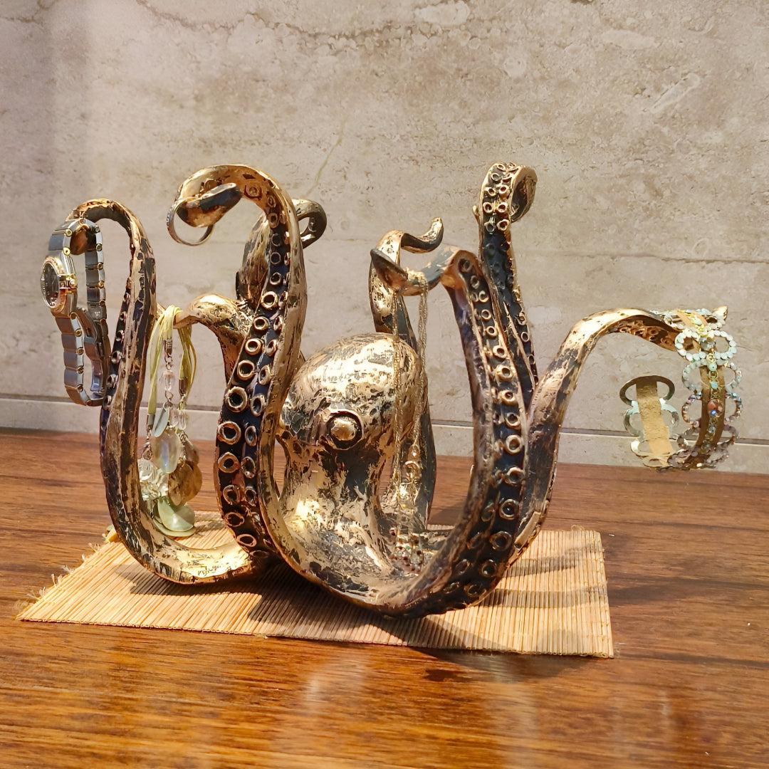 Coffee Mug Holder Tree For Kitchen Benchtop With Octopus Design