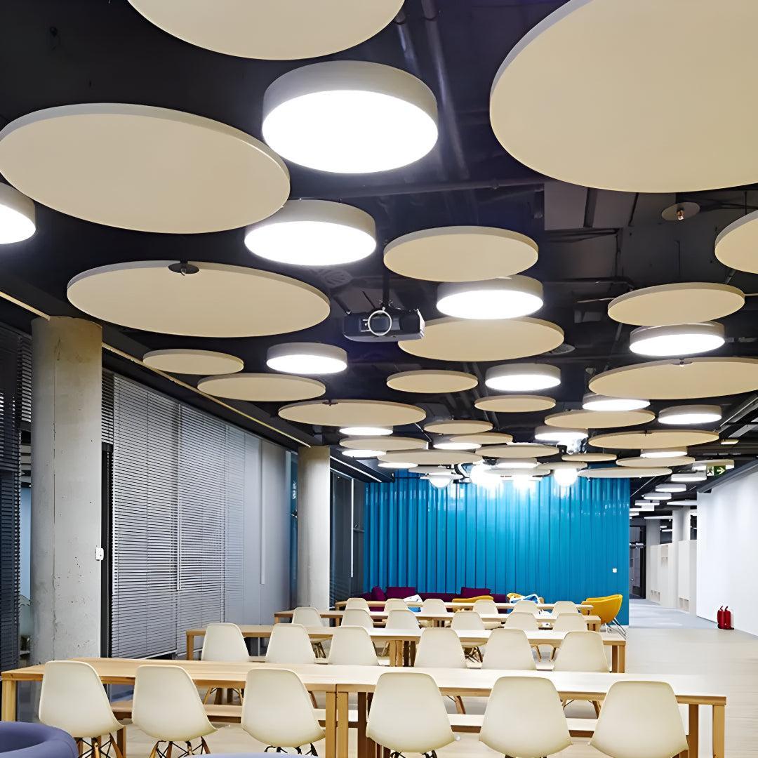 Commercial Round Pendant Lighting For Office And Gym Workspaces
