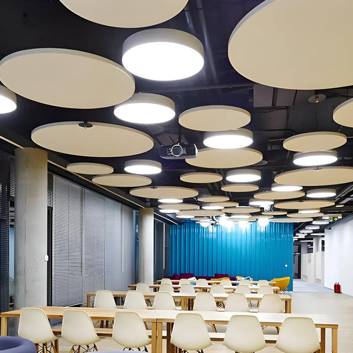 Commercial Round Pendant Lighting For Office And Gym Workspaces