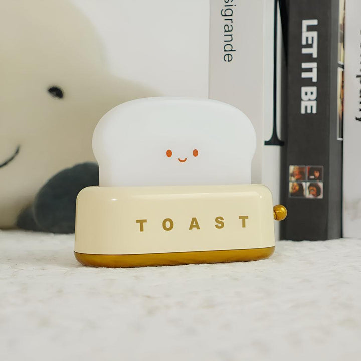 Cute Toaster Table Desk Lamp With Adjustable Brightness