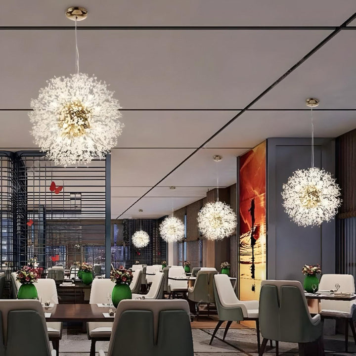 Dandelion Starburst Chandelier With Sculptural Design