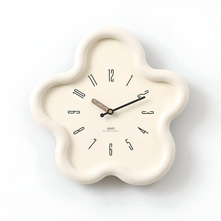 Decorative Flower Wall Clock With Silent Pendulum