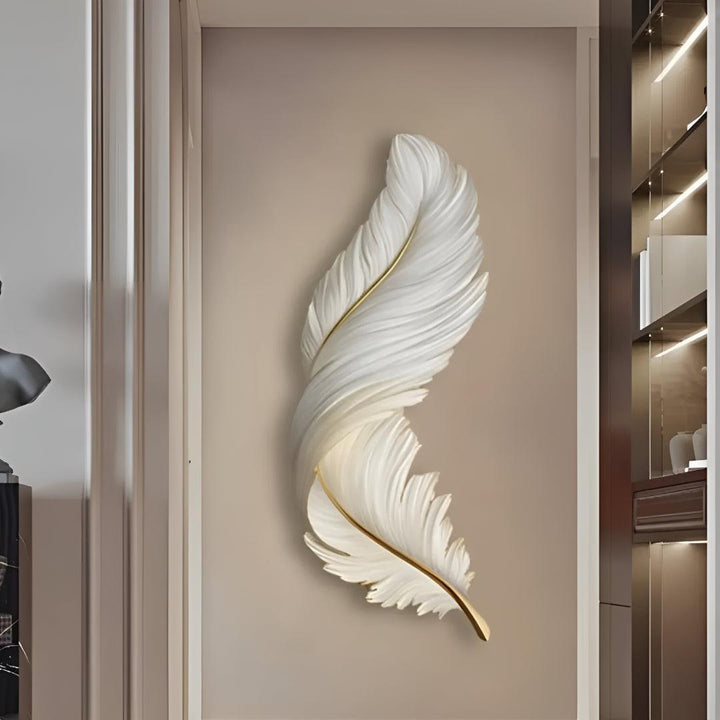 Decorative Wall Lamp Sconce With Feather Design