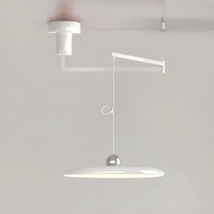 Flat Pendant Light With Adjustable Arm