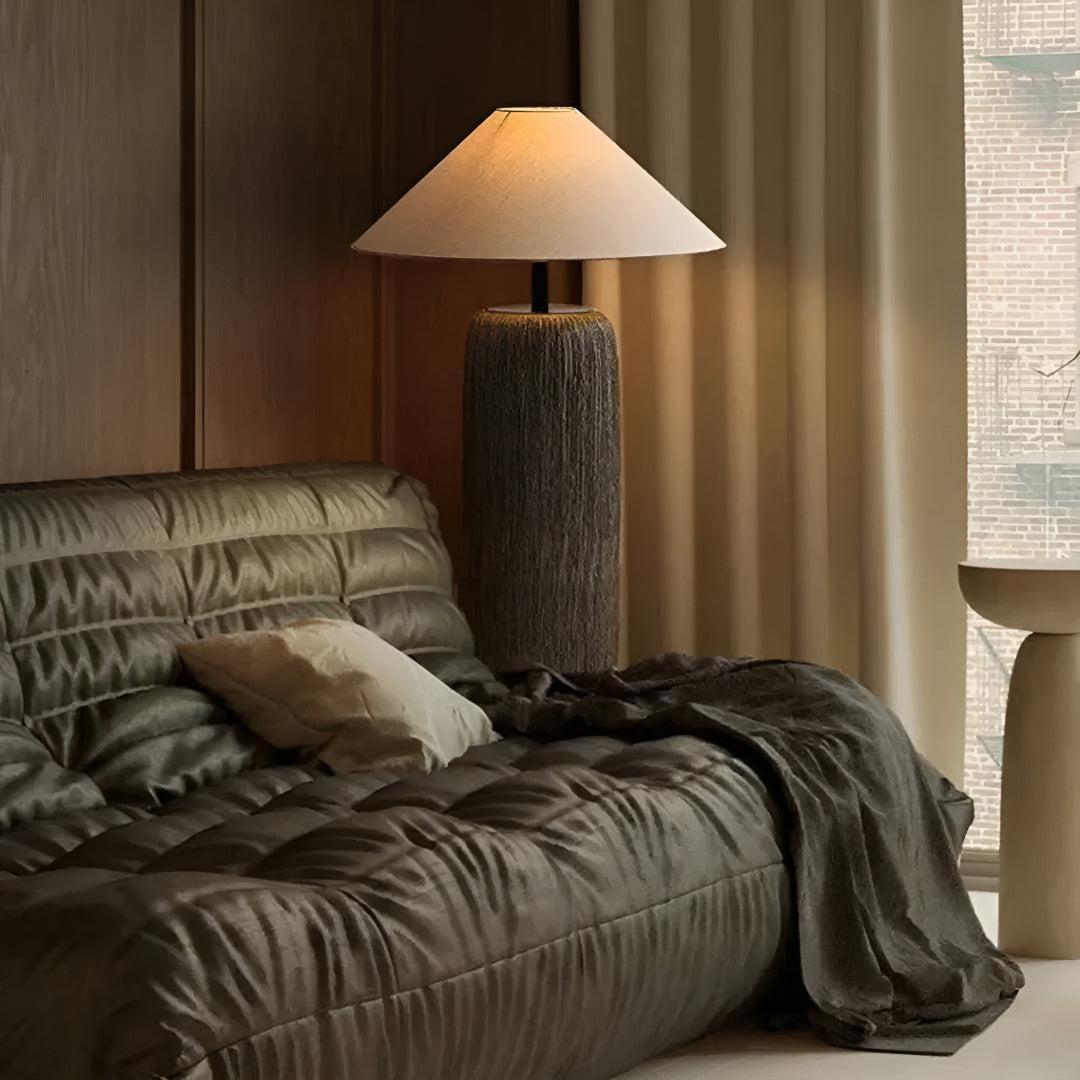 Japanese Floor Lamp For Living Room Ambience With Fabric Shade