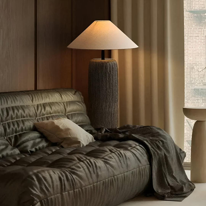 Japanese Floor Lamp For Living Room Ambience With Fabric Shade