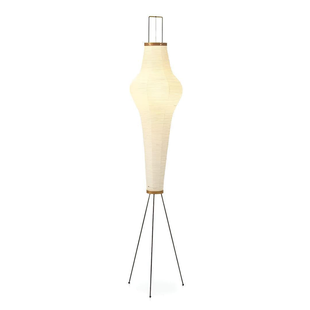 Japanese Washi Akari Paper Floor Lamp With Warm Glow