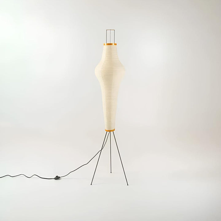 Japanese Washi Akari Paper Floor Lamp With Warm Glow
