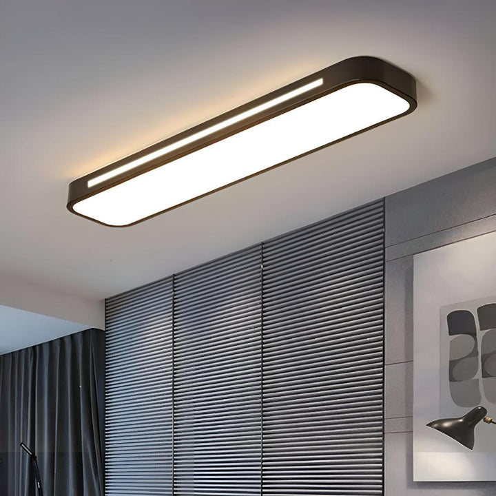 Linear Minimalist Nordic Ceiling Light Fixture With Flush Mount Design