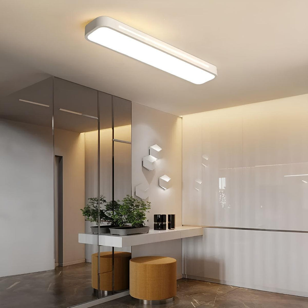Linear Minimalist Nordic Ceiling Light Fixture With Flush Mount Design