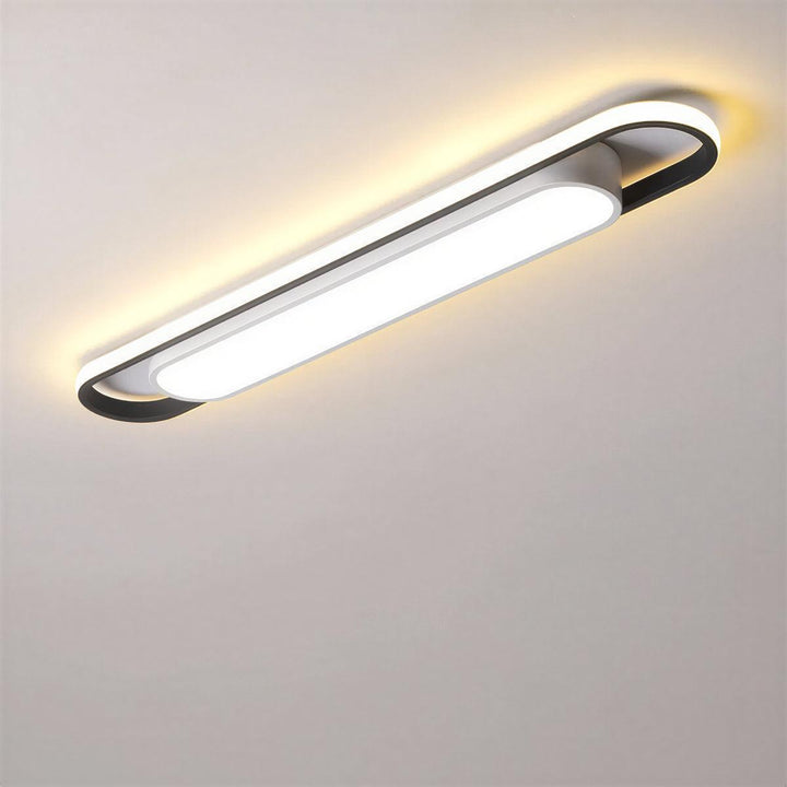 Long Linear Integrated Flush Mount Ceiling Light Fixture