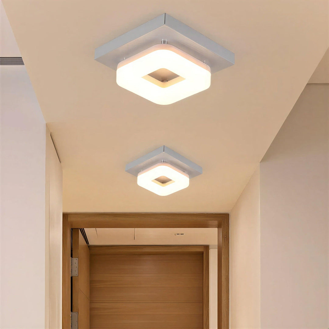 Mid Century Contemporary Square Ceiling Light