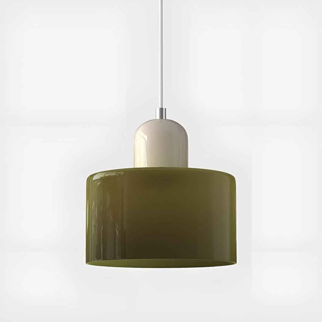 Mid Century Modern Glass Hanging Light Fixture