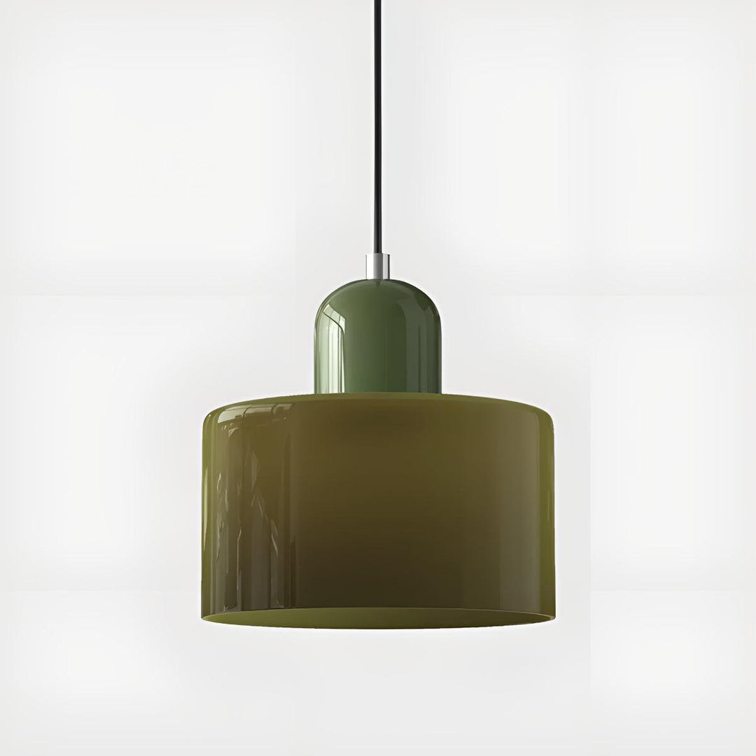 Mid Century Modern Glass Hanging Light Fixture