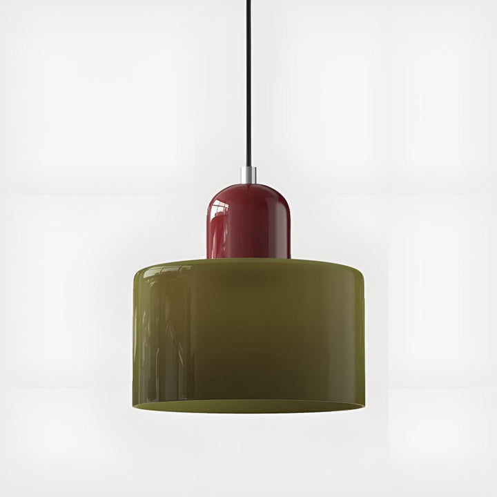 Mid Century Modern Glass Hanging Light Fixture