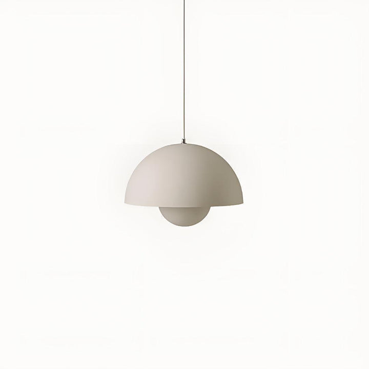 Mid Century Pendant Light With Geometric Dome Shades