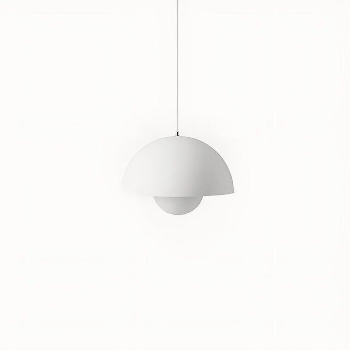 Mid Century Pendant Light With Geometric Dome Shades