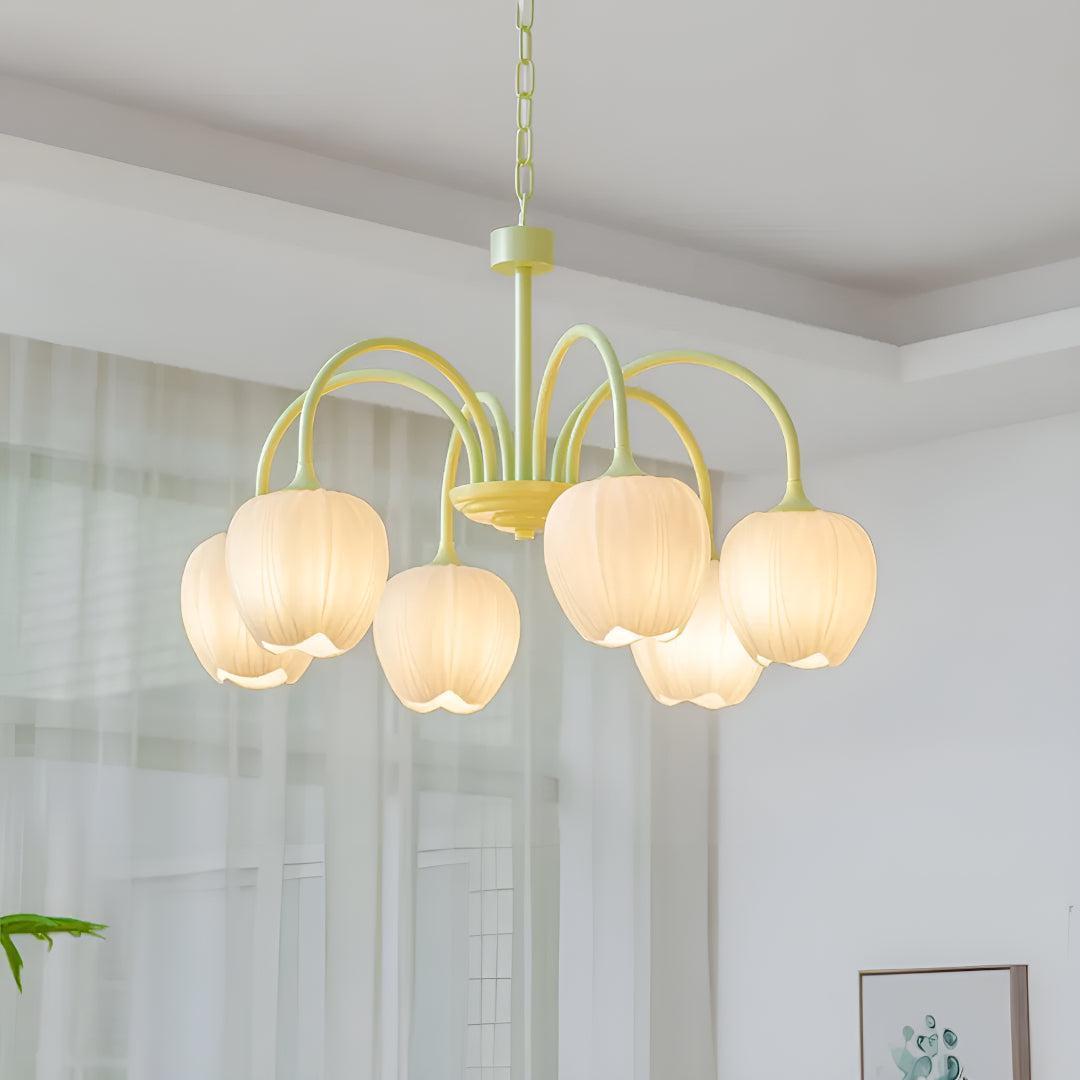 Mid Century Tulip Chandelier With Retro Style