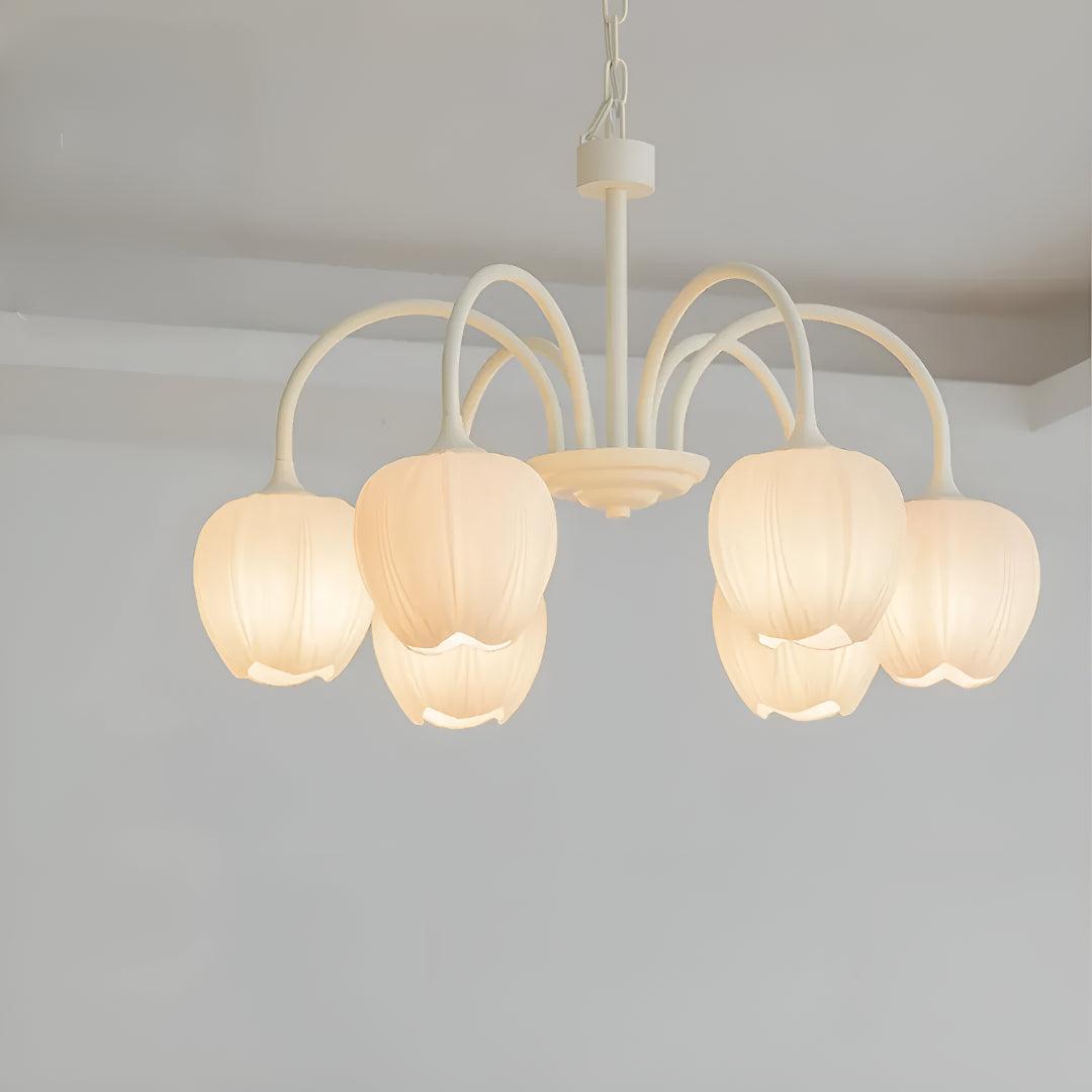 Mid Century Tulip Chandelier With Retro Style