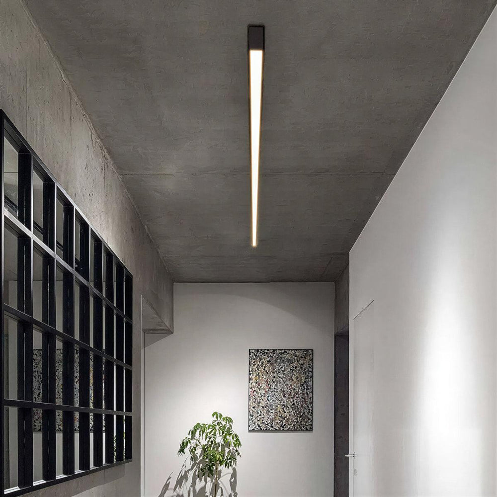 Minimalist Modern Linear Long Flush Mount Ceiling Light Fixture
