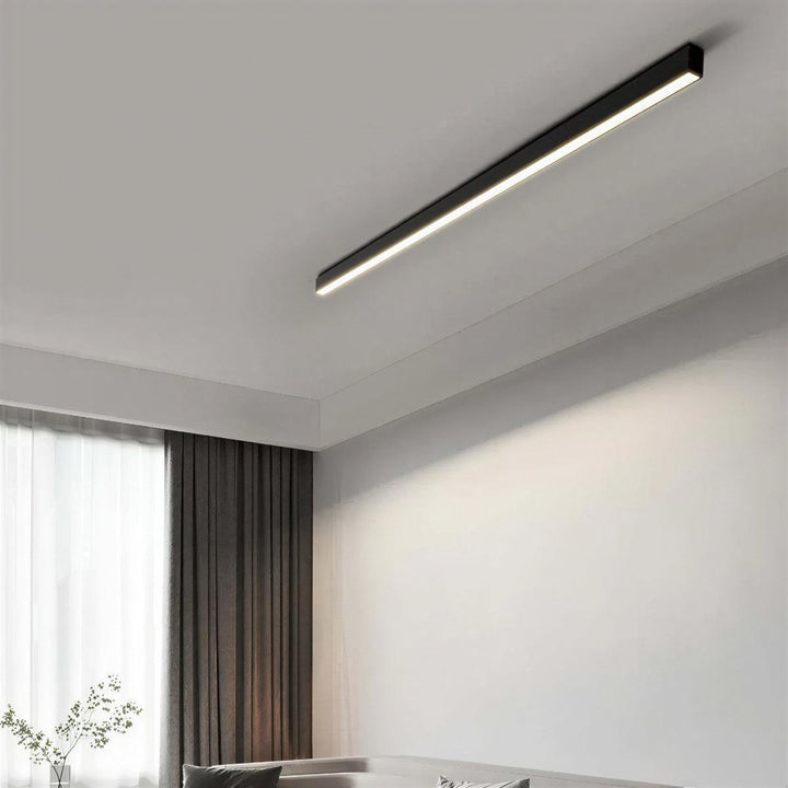 Minimalist Modern Linear Long Flush Mount Ceiling Light Fixture