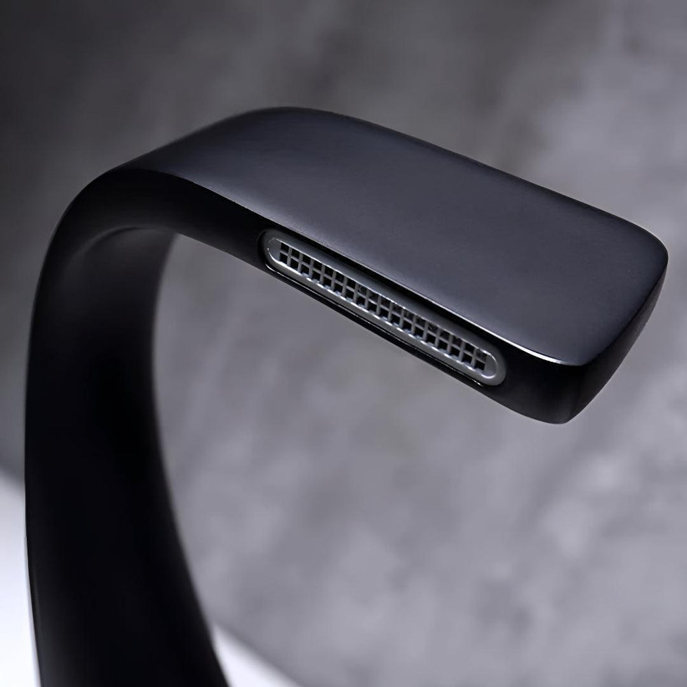 Modern Bathroom Basin Mixer Tap With Single Dial Control