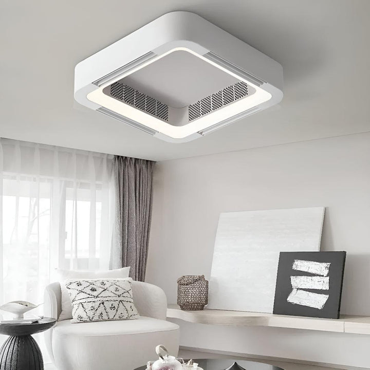 Modern Bladeless Ceiling Fan Light With Low Profile Design