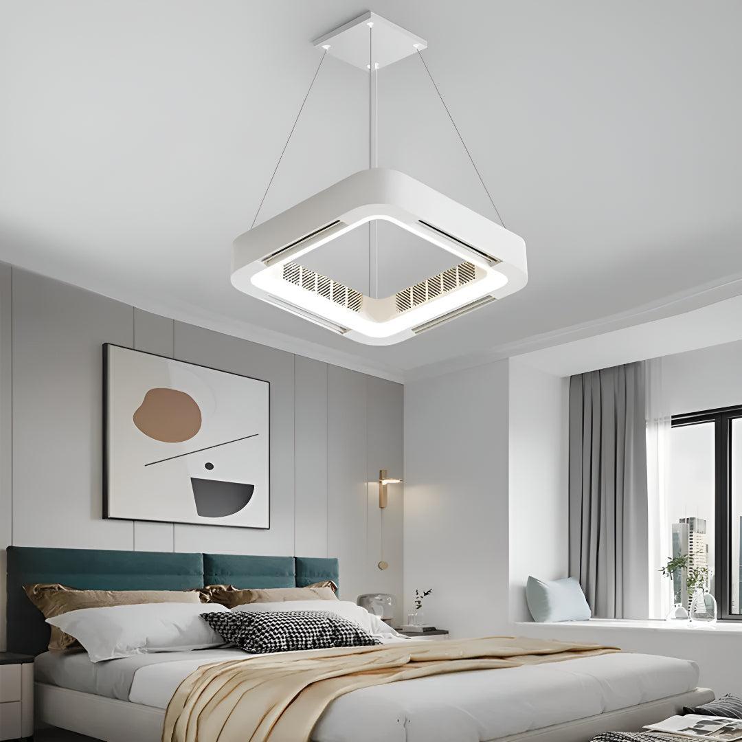Modern Bladeless Ceiling Fan Light With Low Profile Design