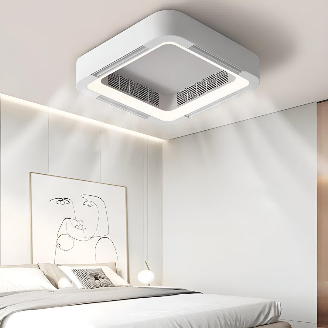 Modern Bladeless Ceiling Fan Light With Low Profile Design