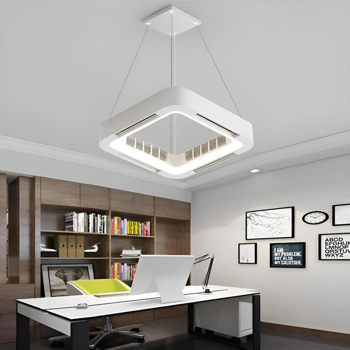 Modern Bladeless Ceiling Fan Light With Low Profile Design
