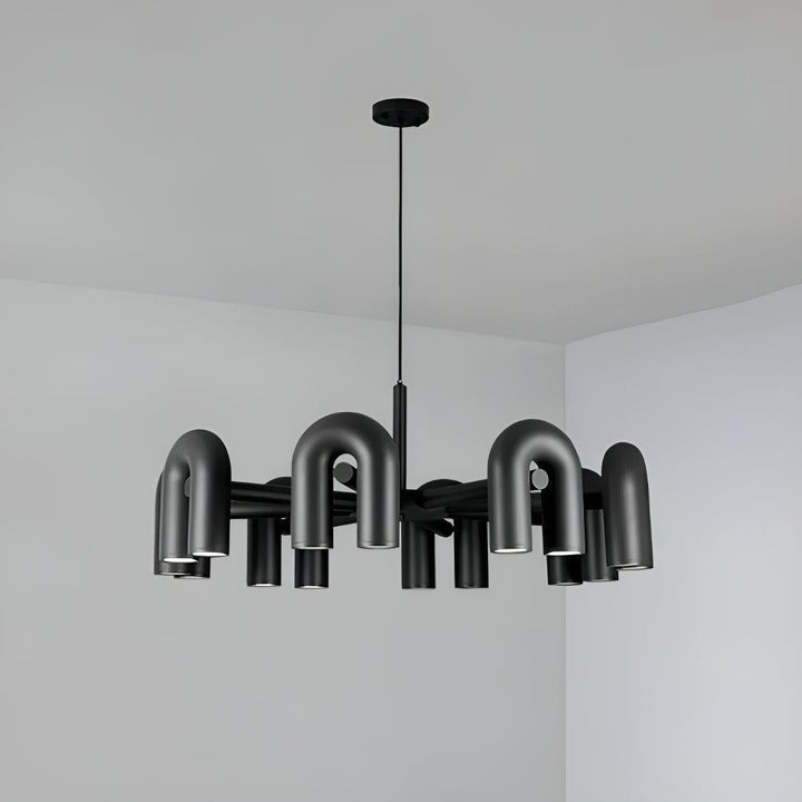 Modern Chandelier Light With Adjustable U-Shape Modules