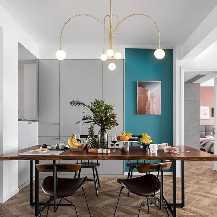 Modern Chandelier Pendant Light With Contemporary Globe Design