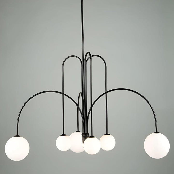 Modern Chandelier Pendant Light With Contemporary Globe Design