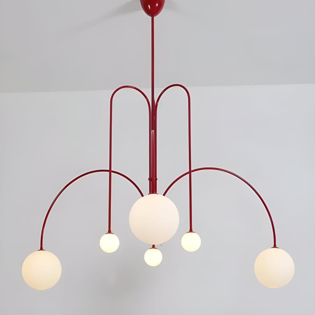 Modern Chandelier Pendant Light With Contemporary Globe Design