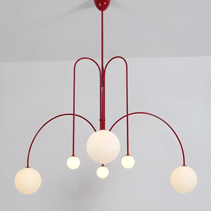 Modern Chandelier Pendant Light With Contemporary Globe Design