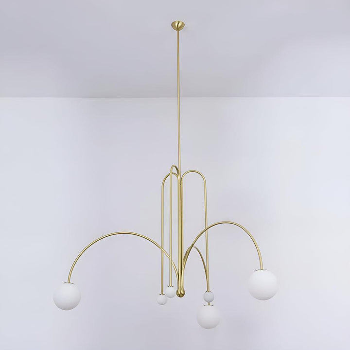 Modern Chandelier Pendant Light With Contemporary Globe Design