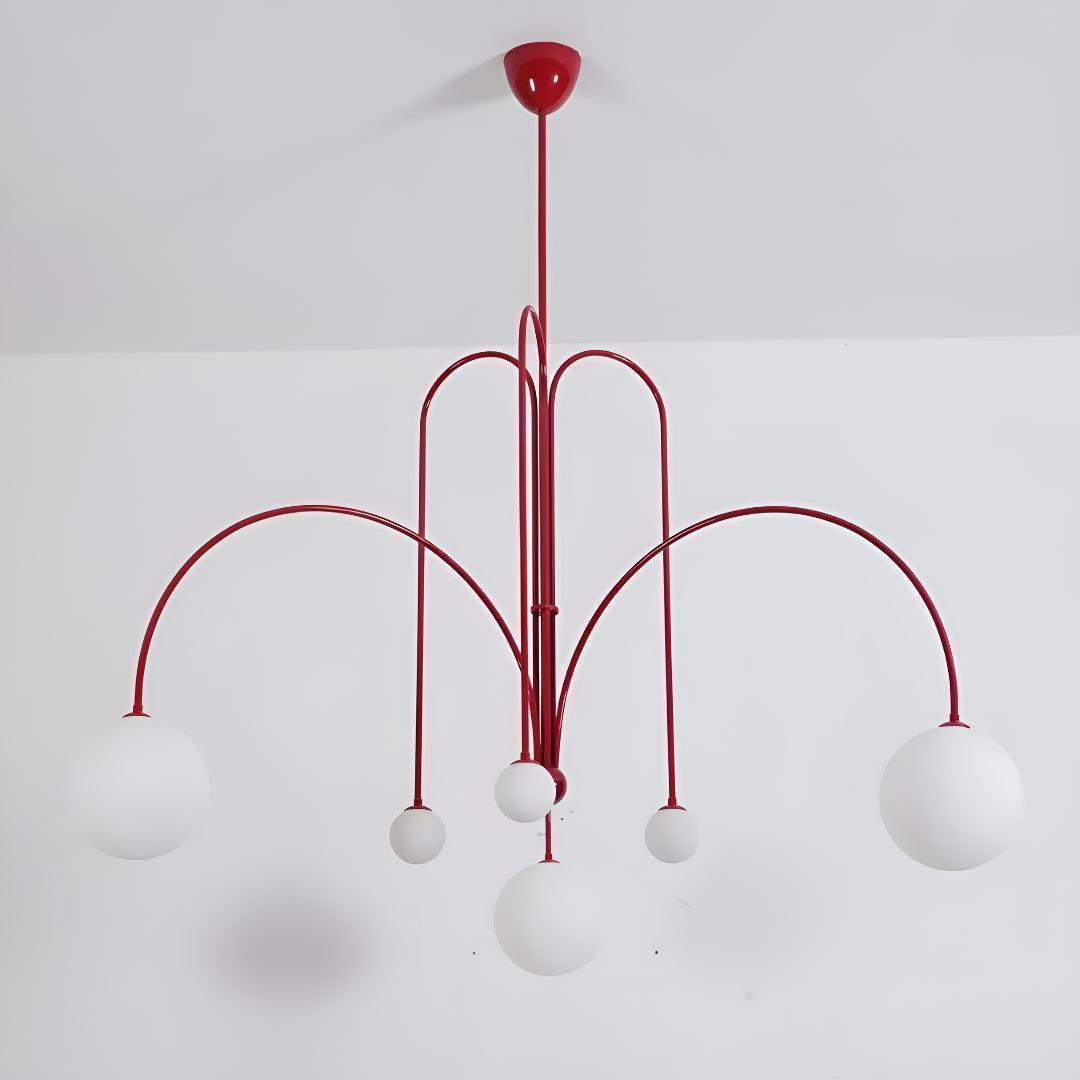 Modern Chandelier Pendant Light With Contemporary Globe Design