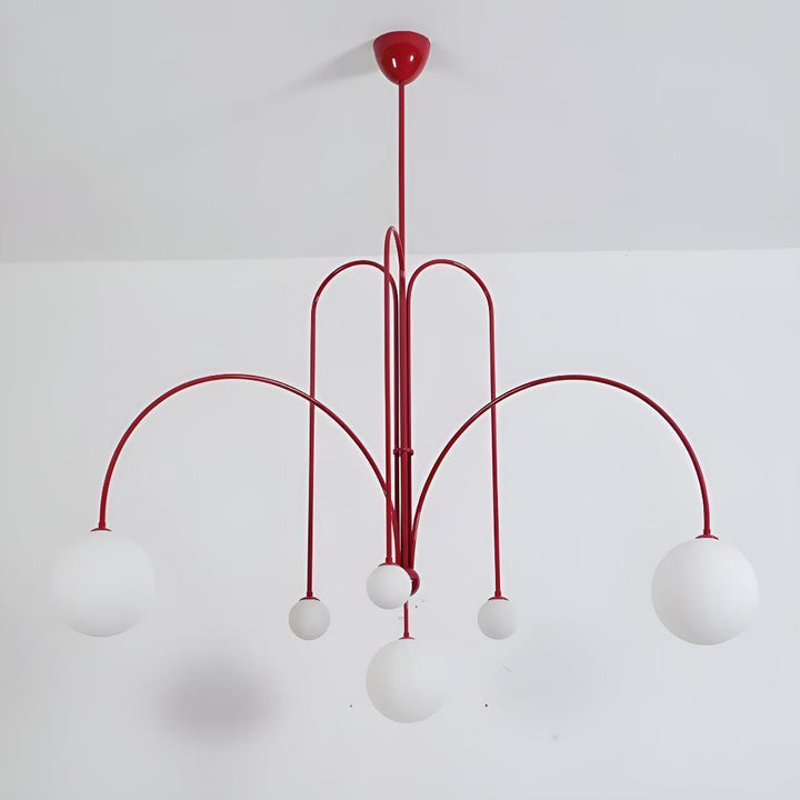 Modern Chandelier Pendant Light With Contemporary Globe Design