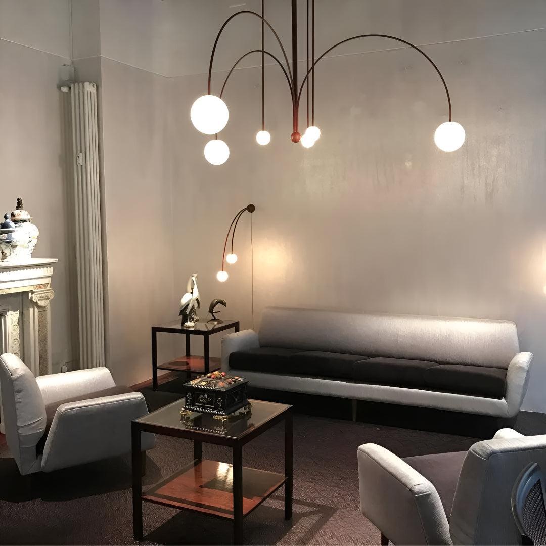 Modern Chandelier Pendant Light With Contemporary Globe Design