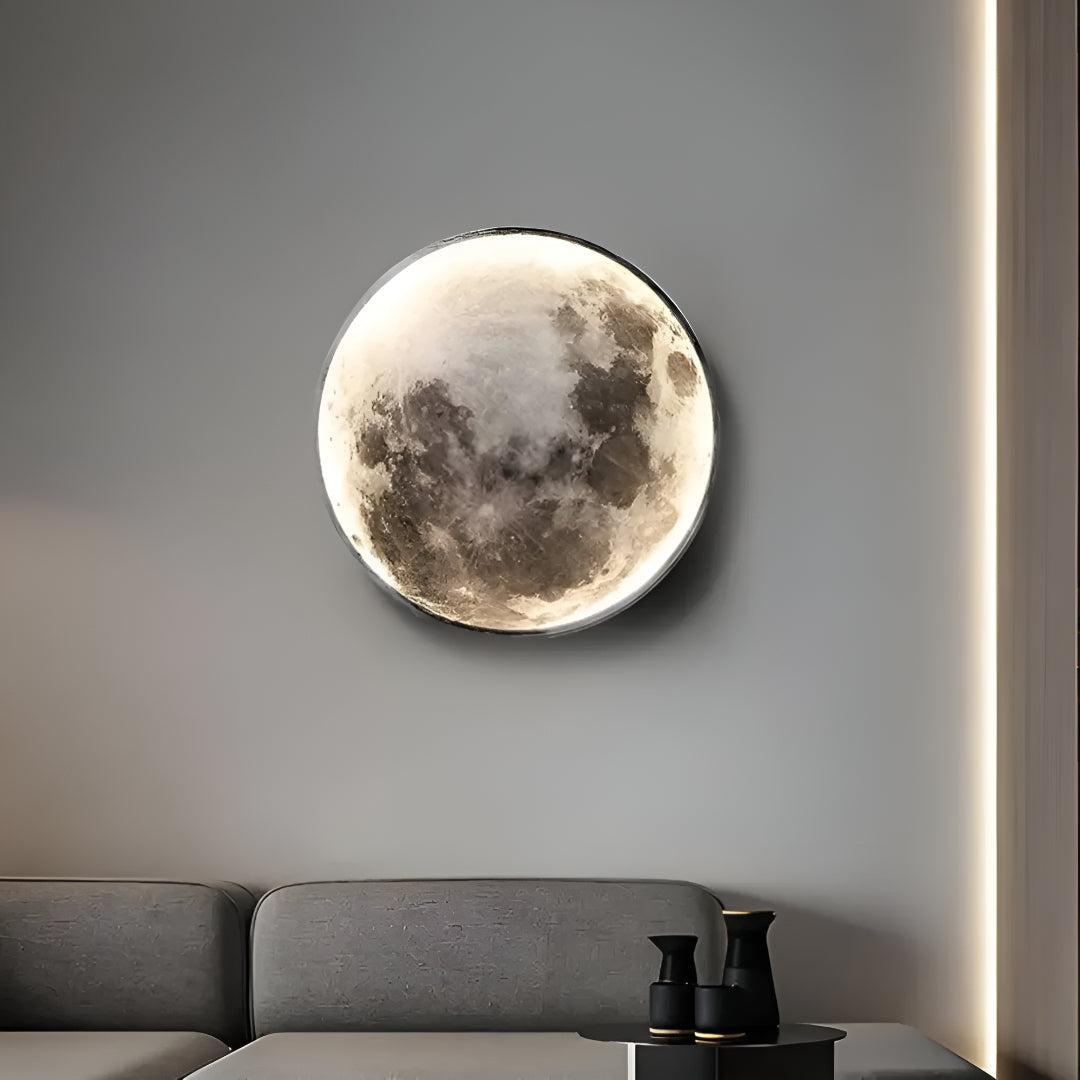 Modern Dimmable Lunar Wall Light With Moon Design
