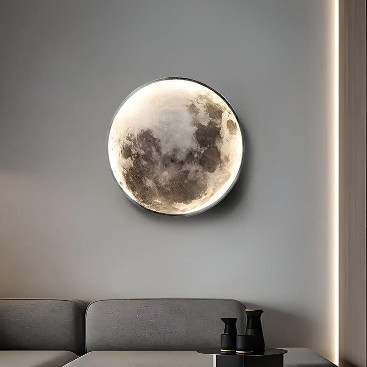 Modern Dimmable Lunar Wall Light With Moon Design