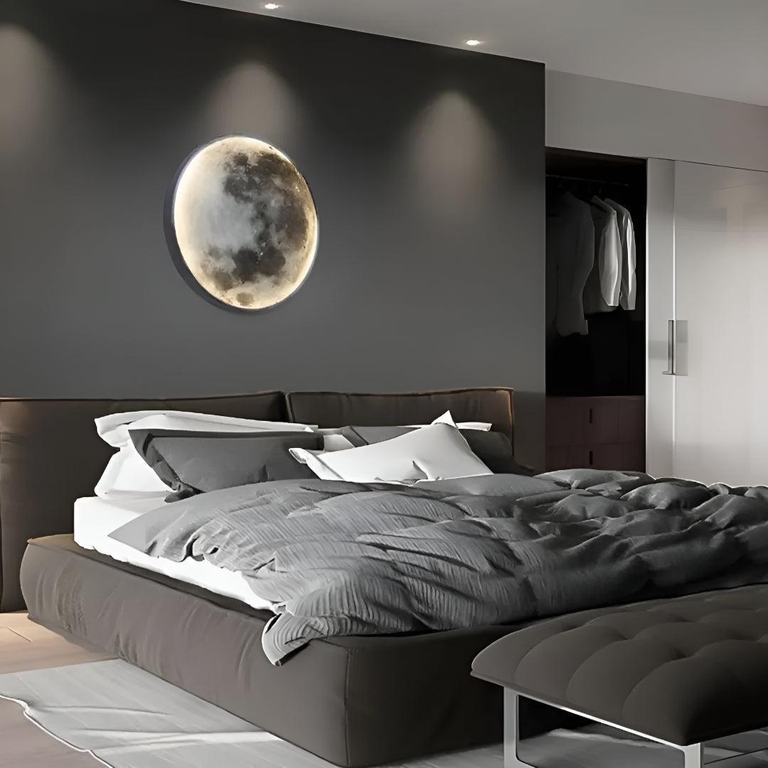 Modern Dimmable Lunar Wall Light With Moon Design