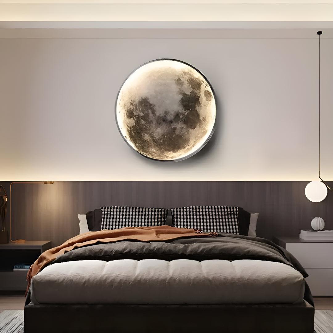 Modern Dimmable Lunar Wall Light With Moon Design